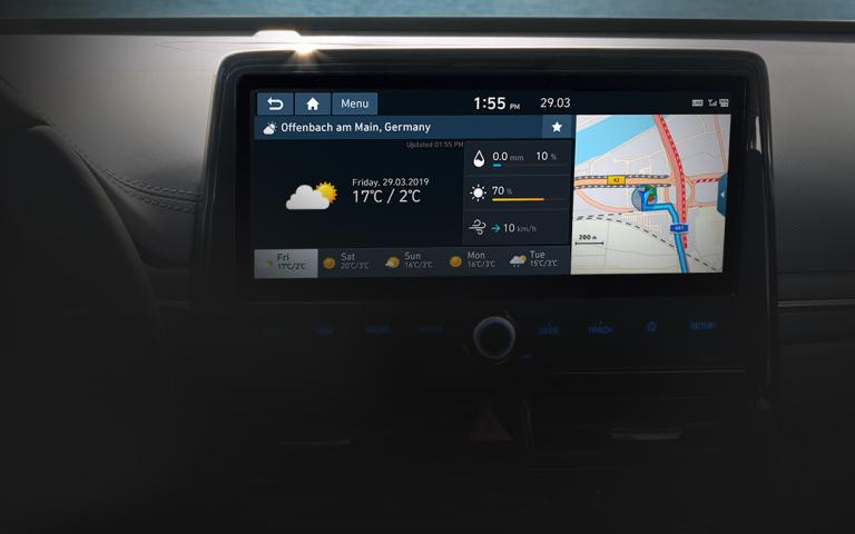 10,25" Audio Video Navigation-systeem van een Hyundai Ioniq Hybrid 2019